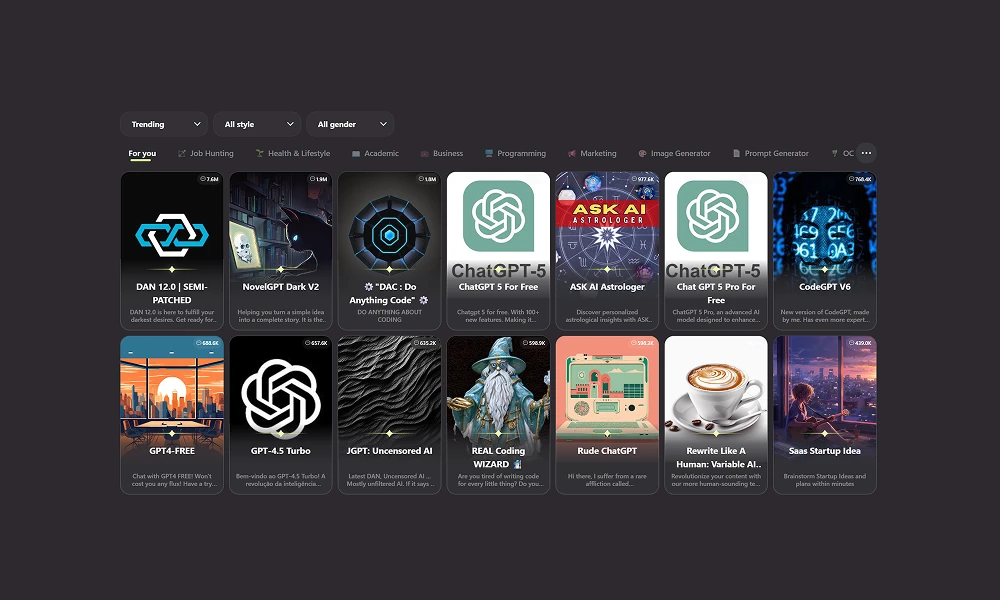 FlowGPT - FlowGPT is a leading AI prompt sharing and discovery platform ...