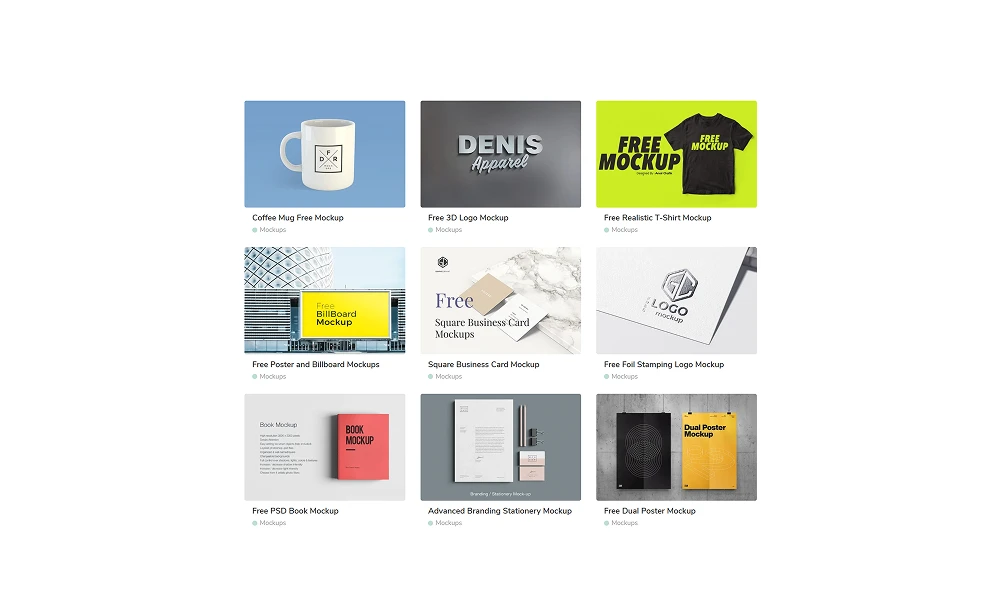 Free Design Resources Mockups