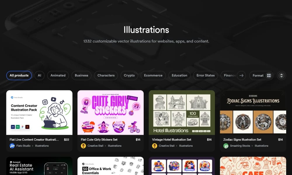 UI8 illustrations