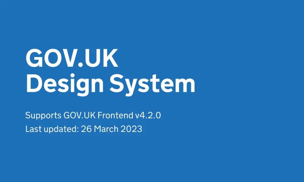 GOV.UK Design System