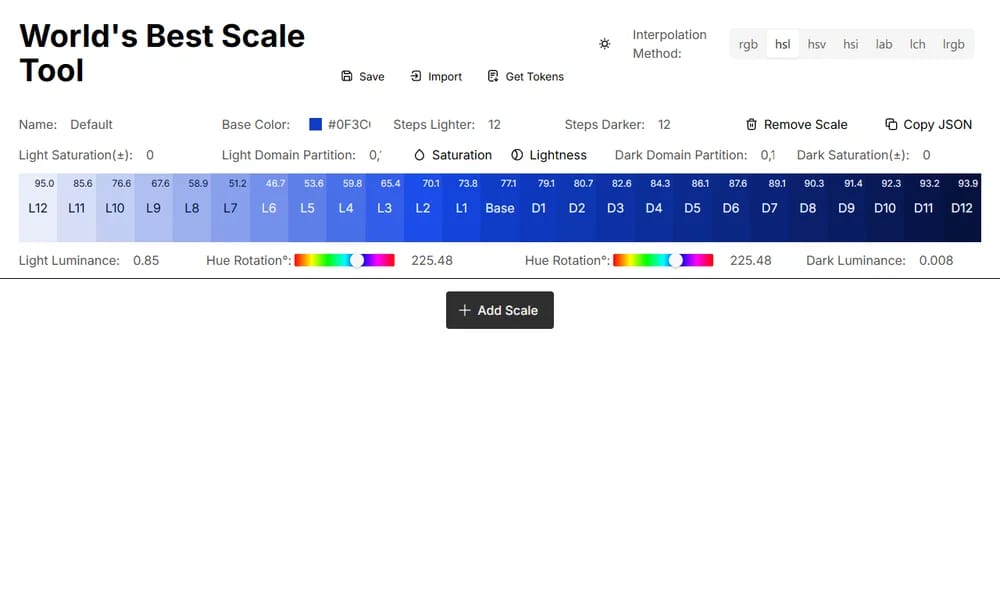 Color Scale Tool
