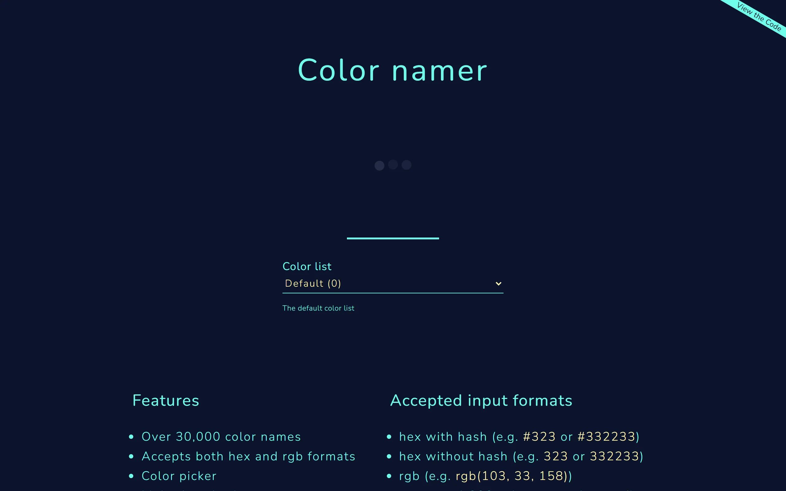 Color Namer