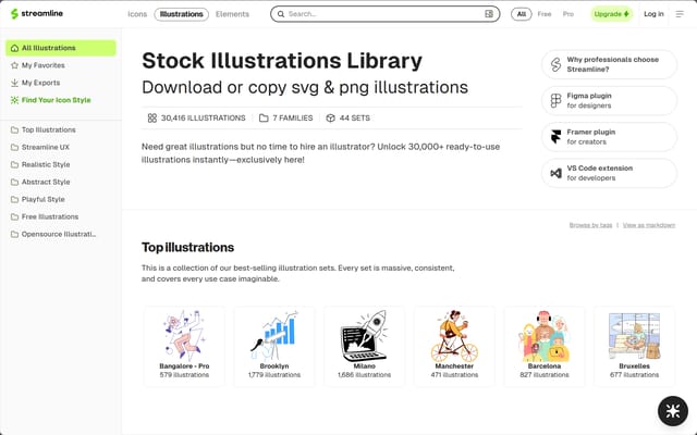 Streamline illustrations