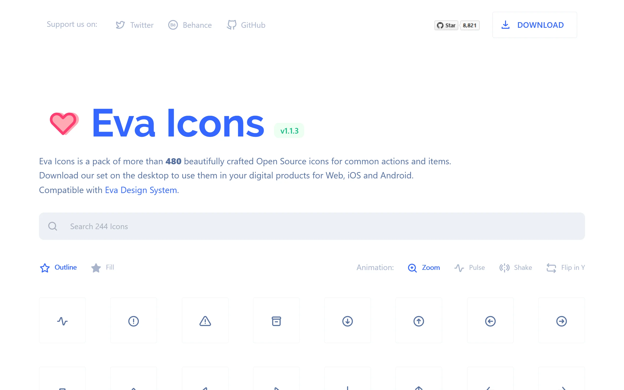 Eva Icons - Eva Icons is an open-source icon library by Akveo ...
