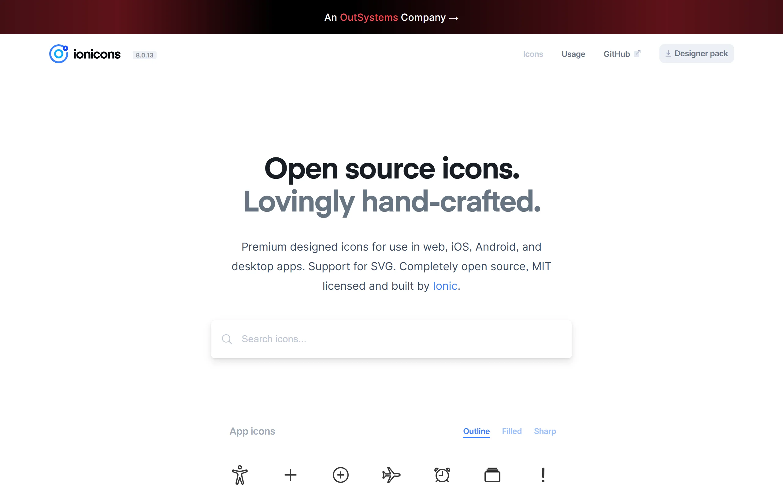 Ionicons - The Open-Source Icon Set for Modern Cross-Platform Apps ...